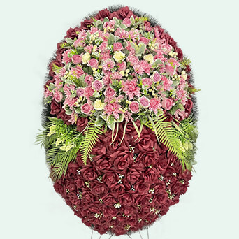 Венок из искусственных цветов